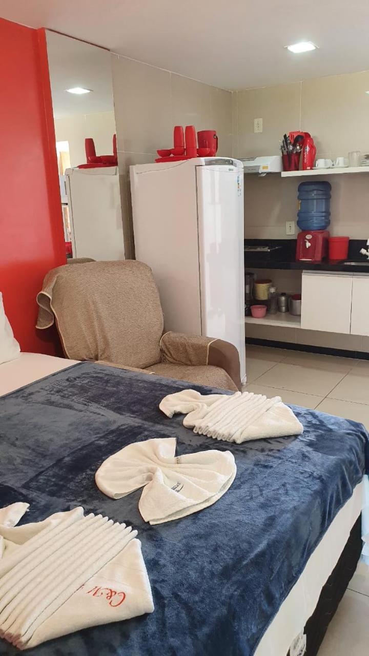 Flat No Hotel Carneiro De Tamandare 普拉亚多斯卡内罗斯 外观 照片